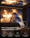 Aurzen BOOM Air - Proyector portátil Google TV con WiFi y Bluetooth, alimentado por USB-C, proyector inteligente para películas al aire libre y en casa, compatible con 4K, enfoque en tiempo real 