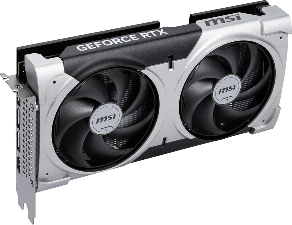 MSI Gaming RTX 5060 Ti 16G Ventus 2X OC Plus Tarjeta gráfica (16GB GDDR7, 128 bits, Rendimiento extremo: TBA MHz, DisplayPort x 3 2.1a, HDMI 2.1b, Arquitectura NVIDIA Blackwell) 