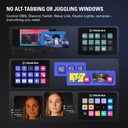  Elgato Stream Deck MK.2 – Controlador de estudio, 15 teclas macro, activa acciones en aplicaciones y software como OBS, Twitch, YouTube y más, funciona con Mac y PC
