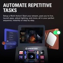  Elgato Stream Deck MK.2 – Controlador de estudio, 15 teclas macro, activa acciones en aplicaciones y software como OBS, Twitch, YouTube y más, funciona con Mac y PC