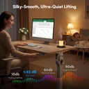 FEZIBO Escritorio, 48 × 24 pulgadas - altura eléctrica ajustable