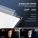 Neewer Kit de iluminación LED de 18 pulgadas con panel de luz de video con control remoto, paquete de 2 unidades de 45 W regulable bicolor + soporte de trípode, luz suave CRI 97+ 4800Lux para juegos