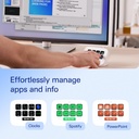 Elgato Stream Deck Neo – 8 teclas personalizables, 2 puntos táctiles, agiliza tareas y flujos de trabajo - Controla Word, Excel, PowerPoint, Teams, Zoom, Spotify y más, configuración de arrastrar y