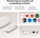 Google TV Streamer 4K - Entretenimiento de transmisión rápida en tu televisor con control remoto de búsqueda por voz - Mira películas, programas, TV en vivo y Netflix en 4K HDR, control inteligente