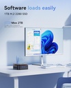KAMRUI Essenx E1 N97 Mini PC, Dual 4K HDMI, 16GB RAM 256GB SSD, Gigabit Ethernet de alta velocidad Wi-Fi Bluetooth Ultra Silencioso