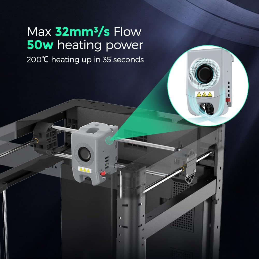 FlashForge Adventurer 5M Pro impresora 3D - Impresión ultrarrápida de 600mm/s, nivelación automática, doble filtración, silenciosa y cerrada (50dB), volumen de construcción 220x220x220mm