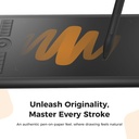 GAOMON M10K - Tableta de dibujo, tableta gráfica grande de 10 x 6 pulgadas con anillo táctil, 8192 niveles sin batería, 10 teclas de acceso rápido, tableta artística para diseño, escritura, edición,