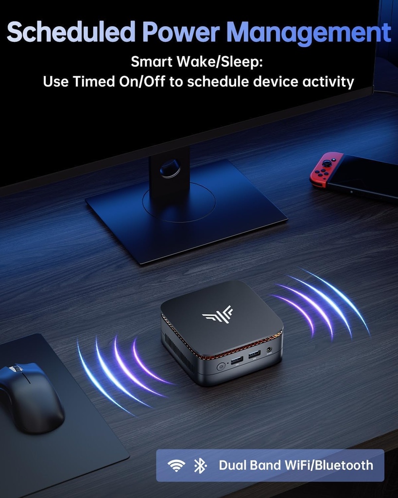 KAMRUI Essenx E1 Mini PC, 8 GB DDR4 RAM 256 GB M.2 SSD, Mini computadora Twin Lake N150 (Beat N100/N95, hasta 3.6 GHz), computadora de escritorio dual 4K, Ethernet, WiFi, Bluetooth para negocios