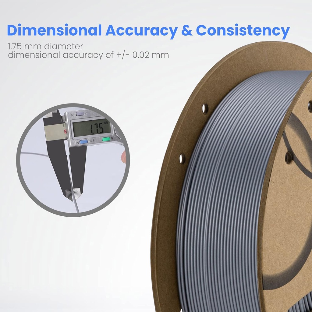 ELEGOO Filamento PLA 1.75mm Paquete 4KG, filamento para impresora 3D a granel con precisión dimensional +/- 0.02mm, paquete de 4 carretes de 1 kg en cartón (2.2 lbs) Compatible con la mayoría de