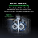 Creality K1C Impresora 3D, Nivelación Automática de Alta Velocidad de 600mm/s, Extrusora Directa Robusta Libre de Obstrucciones K1 SE Impresora 3D Actualizada con Cámara AI, Soporte de Modo Silencioso