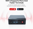 [PC-00011685] Beelink SER5 Mini PC, AMD Ryzen 5 5500U (6C/12T, hasta 4.0GHz), mini computadora con 16GB DDR4/500GB NVMe SSD, compatible con pantalla triple (HDMI+DP+Tipo-c/4K), WiFi6, BT5.2, Tipo-C, 2.5G LAN9