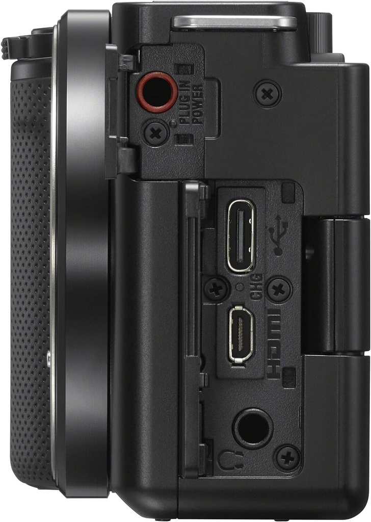 Sony ZV-E10 - Kit de cámara sin espejo con lente de zoom de potencia de 16-50mm II (negro) | Sensor APS-C | Herramienta compacta para creadores + tarjeta de 64GB + bolsa + lector de tarjeta + cable