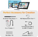 XPPen Artist 12 3rd 11.9" Tableta de dibujo con pantalla | Lápiz X4 16K de presión | Ruedas de ajuste + 8 teclas | Tableta de dibujo de arte portátil con vidrio grabado AG compatible con Windows/macOS