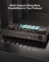 MAONO-MaonoCaster-Paquete de equipo para pódcast para 2-incluye interfaz de audio todo en uno con preamplificador de micrófono premium, micrófono de condensador XLR y micrófono de 3,5 mm para