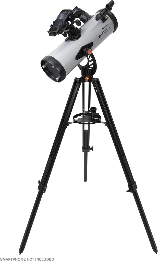 Celestron StarSense Explorer LT 114AZ Telescopio Habilitado para Aplicación – Reflejo Newtoniano de 114mm con Base para Smartphone y Aplicación StarSense – Compatible con iPhone y Android – Fácil de