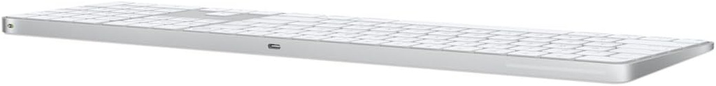 Apple - Teclado Magic Keyboard con Touch ID y teclado numérico para modelos Mac con Apple Silicon - Inglés estadounidense - Teclas blancas