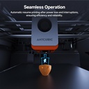 Impresora 3D multicolor Anycubic, Kobra S1 Combo estructura Core XY estable con impresión sellada de alta precisión 600mm/s de alta velocidad autocalibración ideal para precisión y eficiencia 24.9 cm 