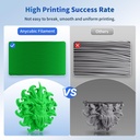 ANYCUBIC Paquete de filamento PLA de 1.75mm, filamento PLA para impresión 3D de 1.75mm, precisión dimensional +/- 0.02mm, carrete reutilizable de 1KG (2.2 lbs), 4KG azul + verde + naranja + amarillo 