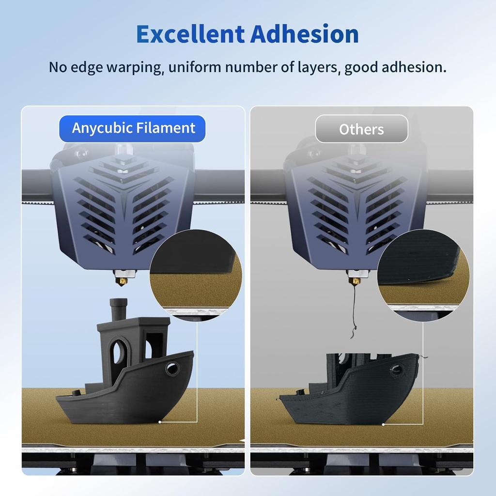 ANYCUBIC - Filamento PLA para impresora 3D de 1.75 mm (1/16 pulgadas), RFID, precisión dimensional de +/- 0.02 mm, bobina de 2.2 libras), color negro perla