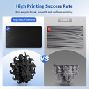 ANYCUBIC - Filamento PLA para impresora 3D de 1.75 mm (1/16 pulgadas), RFID, precisión dimensional de +/- 0.02 mm, bobina de 2.2 libras), color negro perla