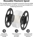 ANYCUBIC - Bobina reutilizable de filamentos para impresora 3D, PLA, doble color, sedosos, coextrusión cromada, cambio de color, 1.75 mm, precisión dimensional +/- 0.02 mm, 1 kg, negro verde 