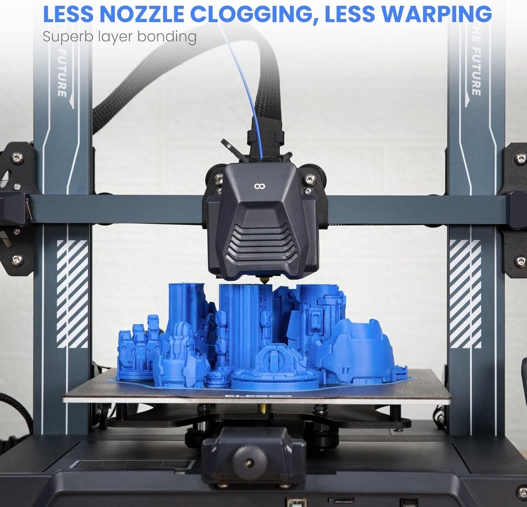 ELEGOO Filamento PLA 1.75mm Blanco 2KG, Filamento para Impresora 3D con Precisión Dimensional +/- 0.02mm, Paquete de 2 Carretes de 1kg en Cartón (2.2lbs) Filamento para Impresión 3D Compatible con la 