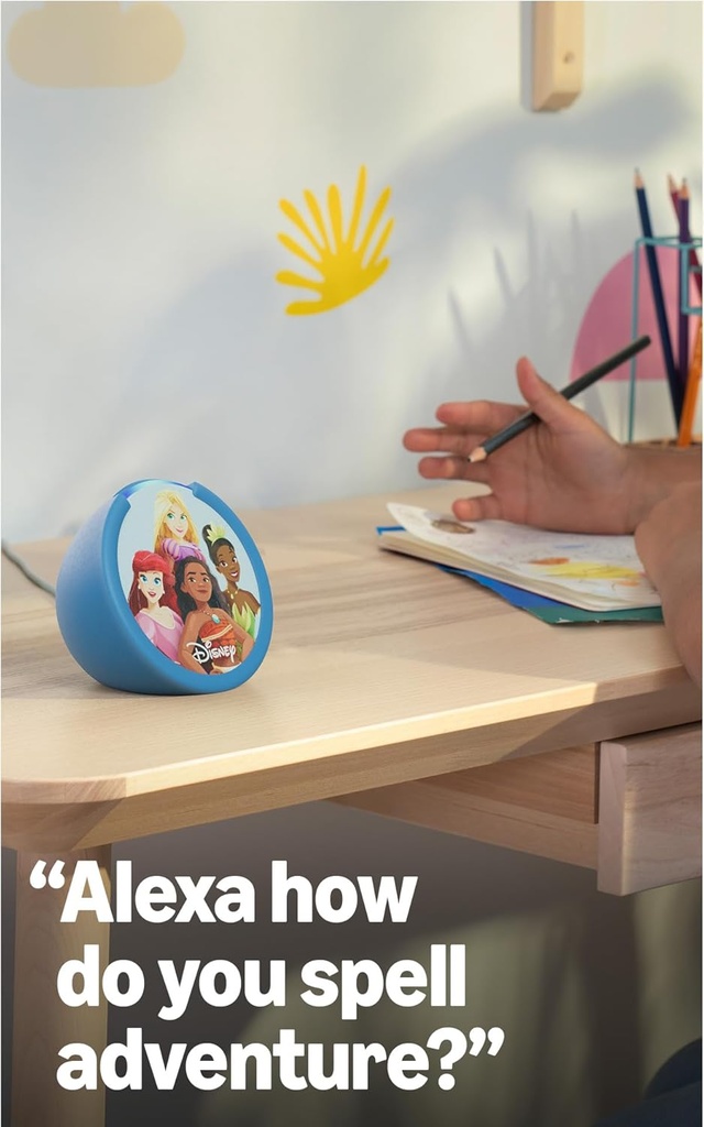 Amazon Echo Pop Kids (último modelo), diseñado para niños, con control parental, incluye 6 meses de Amazon Kids+, diseño Anthro Pup Visita la tienda Echo y Alexa de Amazon 