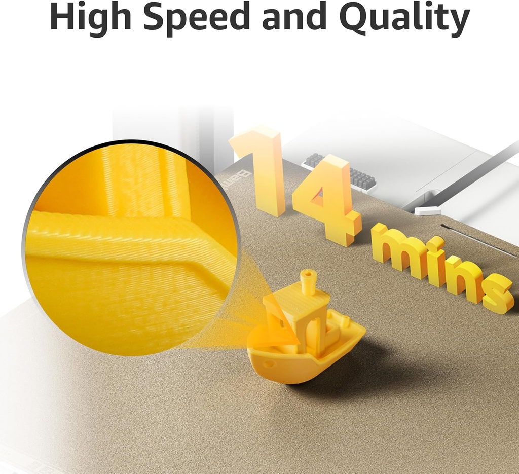 Bambu Lab - Mini impresora 3D A1 + kit de lámpara LED, se instala en 20 minutos, alta velocidad y precisión, calibración completamente automática y compensación de flujo activo, impresoras 3D FDM silenciosas ≤48 dB 