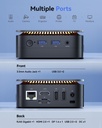 KAMRUI Essenx E1 Mini PC, 16 GB DDR4 RAM 512 GB M.2 SSD, Mini computadora Twin Lake N150 (Beat N100/N95, hasta 3.6 GHz), computadora de escritorio dual 4K, Ethernet, WiFi, Bluetooth para negocios, oficina, hogar