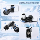 Telescopio 70mm Apertura 500mm - para niños y adultos, telescopios refractores astronómicos de montaje AZ con óptica de revestimiento múltiple, con adaptador diagonal para espejo de teléfono, bolsa de 