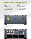 GMKtec Mini PC M5 Plus, AMD Ryzen 7 5825U (actualizado 7430U/5700U), 16 GB de RAM y 512 GB PCIe3.0 SSD computadora de escritorio con LAN dual 2.5G, BT 5.2, WiFi 6E, triple pantalla/hogar y oficina 