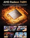 GMKtec M6 Ultra Gaming Mini PC Ryzen 7640HS (Actualizado 6600H/ 6800U), 32GB RAM DDR5 1TB SSD Dual NIC LAN 2.5GbE Computadoras de escritorio para oficina y hogar, Triple pantalla 4K, WiFi 6, USB4, BT 