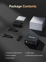 GMKtec Mini PC para juegos Ryzen 7640HS (Beats 6800H/6800U) 16GB DDR5 512GB NVMe SSD Dual NIC LAN 2.5GbE/WiFi 6E BT5.2/USB4 Computadoras de escritorio Oficina Hogar M6 Ultra 