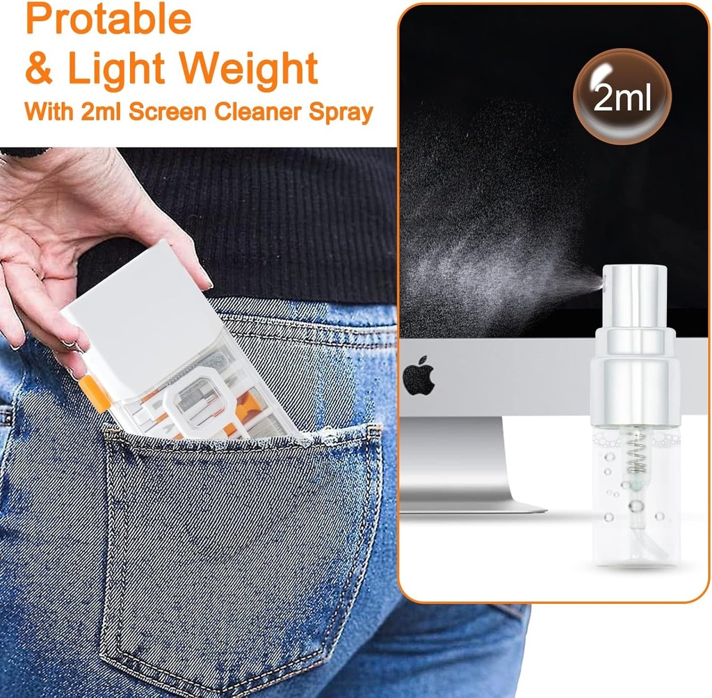 Kit de limpieza electrónica 10 en 1 - para laptop, teclados, pantallas, MacBook, iPad, teléfonos, iPhone, audifonos, camaras.