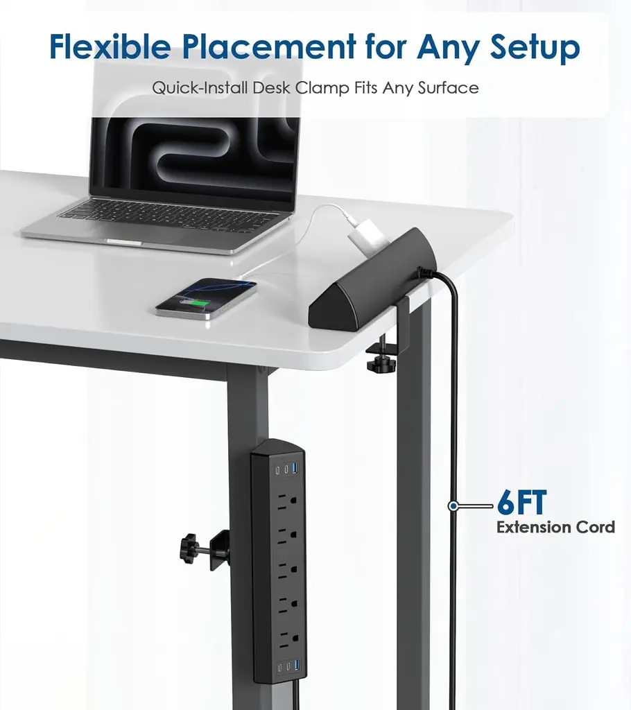 Regleta de alimentación USB C, estación de carga rápida total de 40 W, 4 puertos USB C PD de 20 W (3).webp