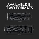 Logitech G 413 SE Teclado mecánico para juegos de tamaño completo, teclado retroiluminado con interruptores mecánicos táctiles, anti-fantasma, compatible con Windows, macOS, aluminio negro