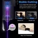 SCULPFUN iCube Pro 5000mW Grabador láser, cortador de clase 4 con filtro de humo 
