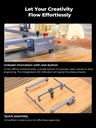 Creality Falcon Pro - Grabador láser de 10 W, con láser 3 en 1 para grabado de madera, máquina de grabado láser eficiente de 72000 mW, para madera, metal, papel, acrílico, cuero, vidrio, vaso, anillo 