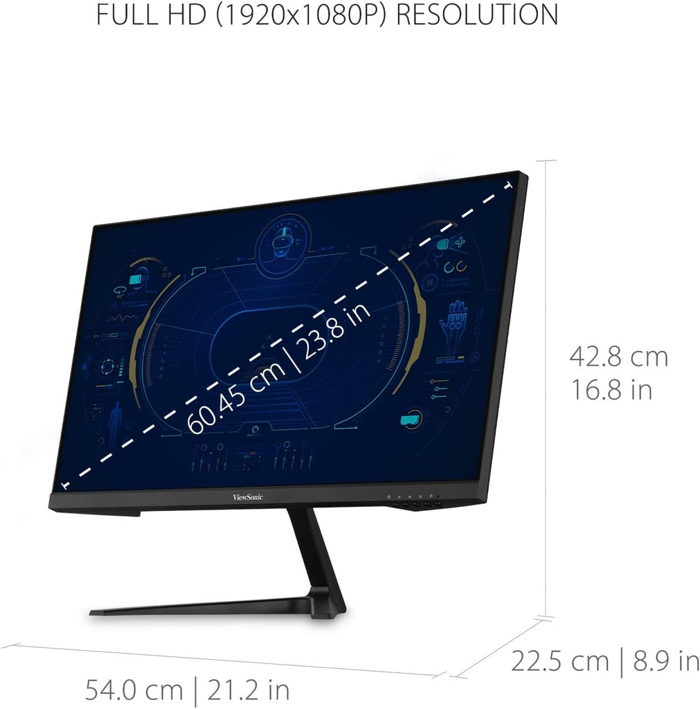 Monitor Gamer ViewSonic VX2418-P-MHD - 24" Full HD VA - 165Hz