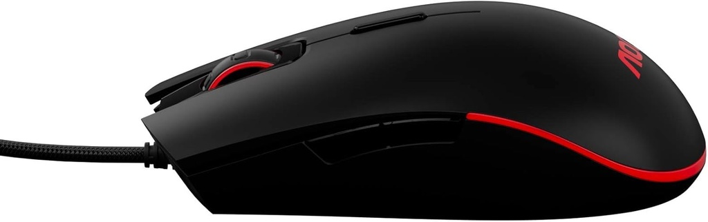 Mouse Gamer AOC RGB GM500, NVIDIA Reflex Analyzer Compatible, Low Input Lag, OMRON (L&R) Switches, 5000 DPI, Customizable
