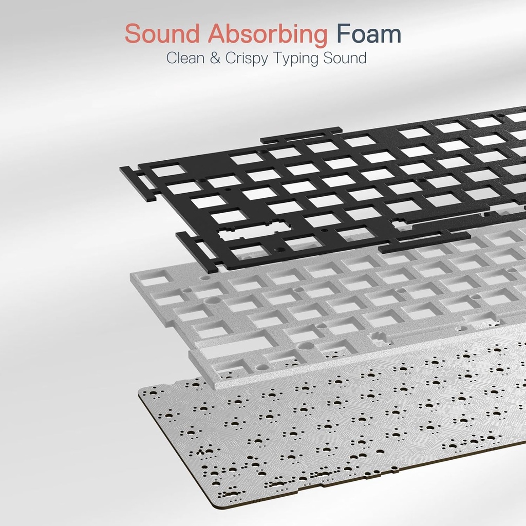 Redragon Teclado para juegos K668 RGB, teclado mecánico con cable de 108 teclas con 4 teclas de acceso rápido adicionales, espumas absorbentes de sonido, enchufe intercambiable en caliente mejorado, 2