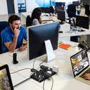 Regleta Power Strip, SUPERDANNY Surge Protector with 22 AC Outlets and 6 USB Charging Ports, 1875W/15A, 2100 Joules, 6.5Ft Flat