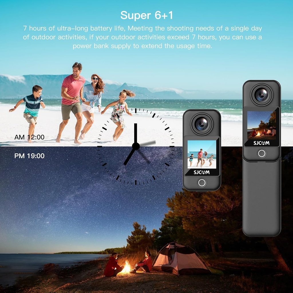 SJCAM Cámara de bolsillo C300 POV 4K
