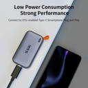 SSK Unidades de estado sólido externas SSD portátiles de 1 TB, hasta 1050 MB/s USB C SSD Disco duro externo USB 3.2 Gen2 para iPhone 15/Pro, Windows, Mac, teléfonos Android y tabletas