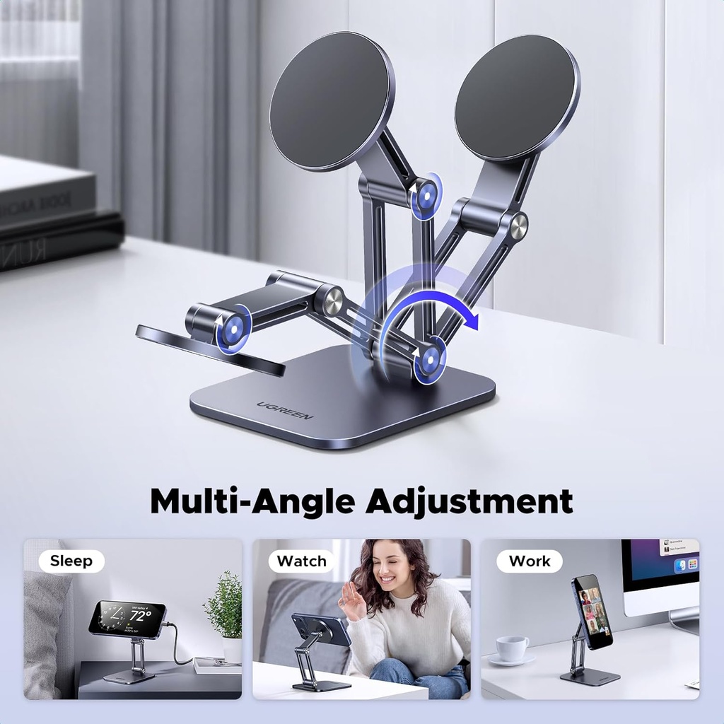 Soporte Aluminio Magnético para teléfono UGREEN Compatible con MagSafe iPhone