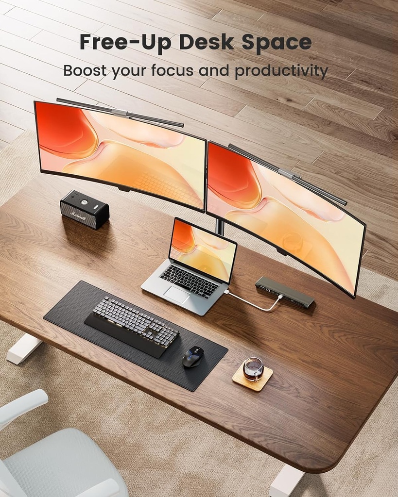 Soporte de escritorio para monitor doble ErGear