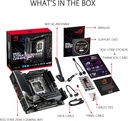 Tarjeta Madre ASUS ROG Strix Z690-I Gaming WiFi 6E LGA 1700 (Intel® 12th&13th Gen) mini-ITX gaming motherboard