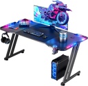 Escritorio Gamer Con Iluminacion LED RGB - Ergonómico 55 Pulgadas