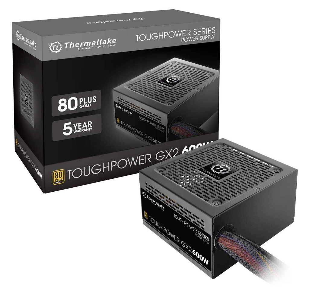 Fuente de Poder Thermaltake Toughpower GX2 - 600W - 80+ Gold (PS-TPD-0600NNFAGU-2)