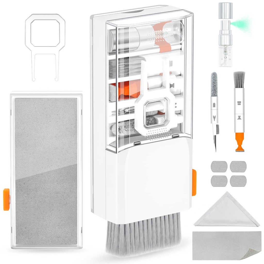 Kit de limpieza electrónica 10 en 1 - para laptop, teclados, pantallas, MacBook, iPad, teléfonos, iPhone, audifonos, camaras.